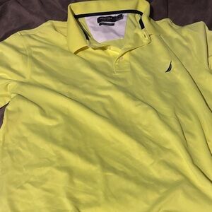 Nautica Men's Bright Yellow Polo Shirt